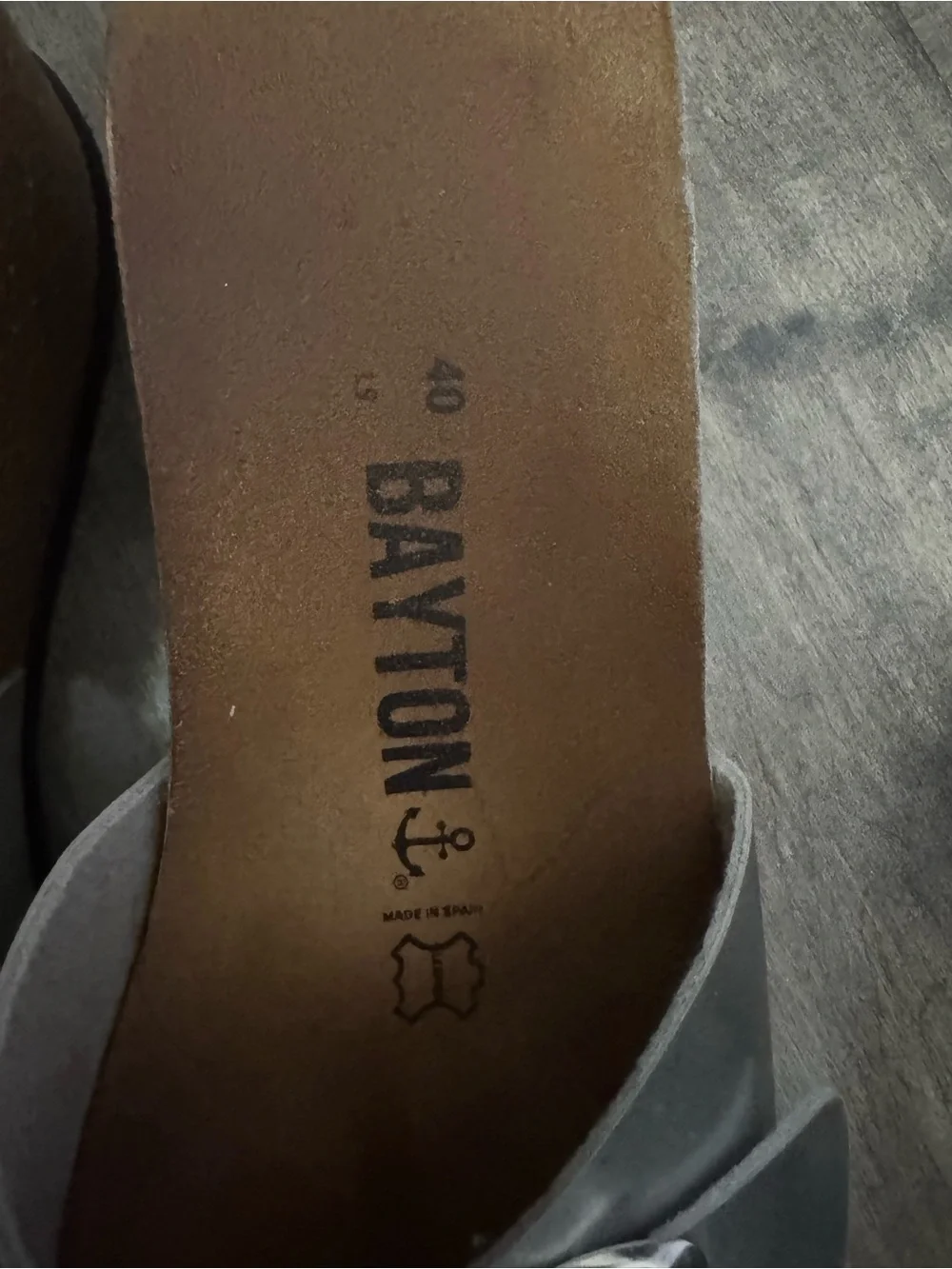 Bayton Luna Silver Cork Wedge Slide Sandals